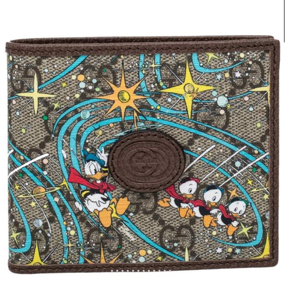 Gucci GG Wallet with Disney Donald Duck Collab,w/certificate of authenticity